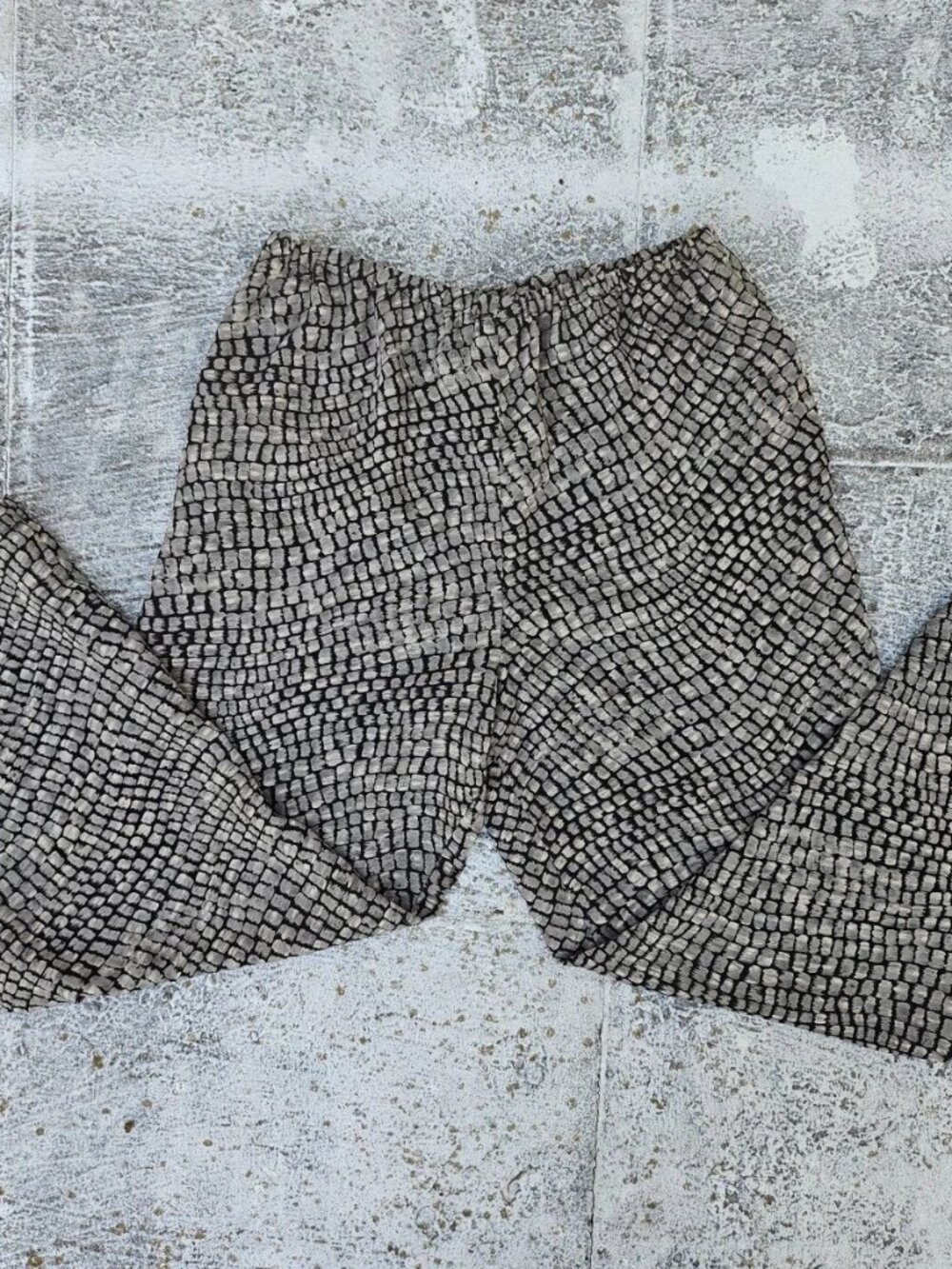 Josephine Chaus Petite Women Dress Pants Black Tan Lined Snakeskin Pull On 10 - Picture 2 of 9